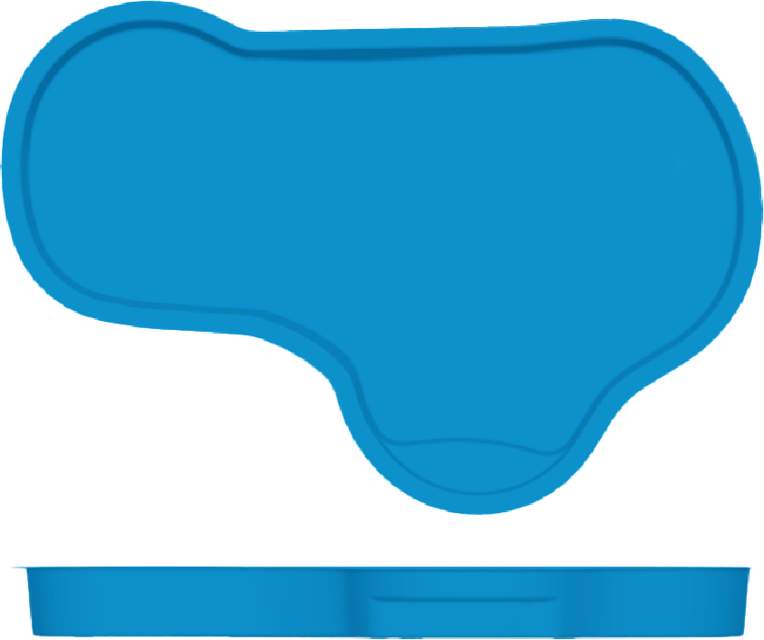 Kiddie Pool - Freeform Pond  shape and depth